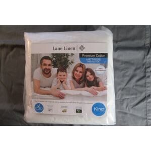 Lane Linen King Size Mattress Protector Premium Cotton Waterproof